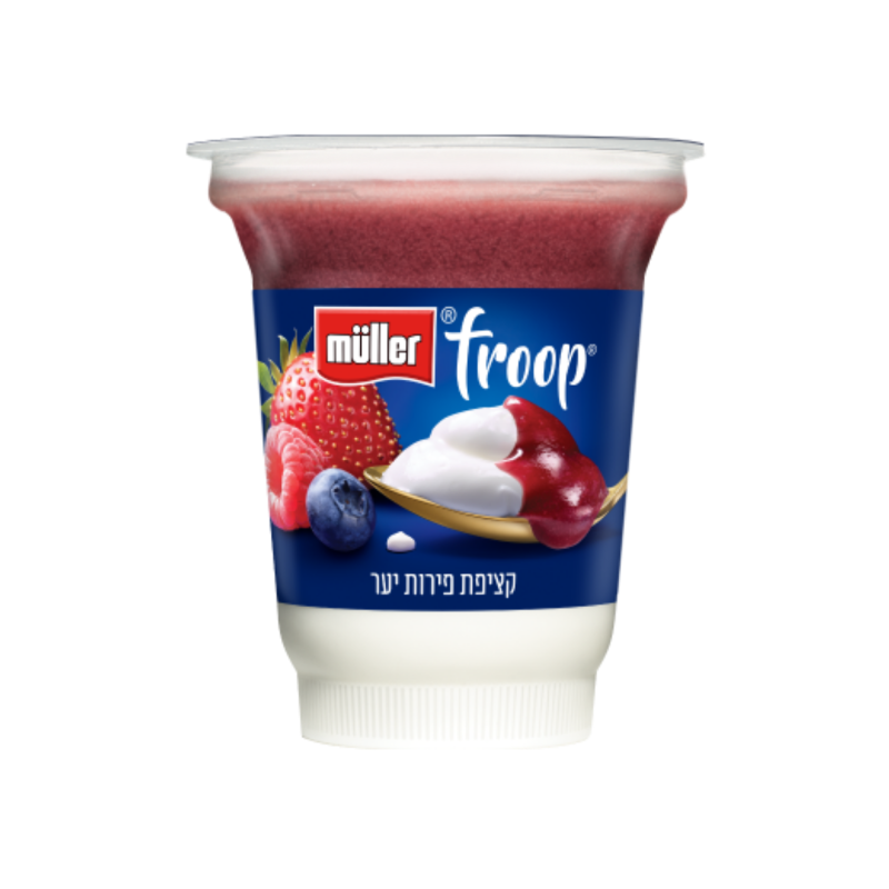 מולר Froop יוגורט עם קציפת פירות יער