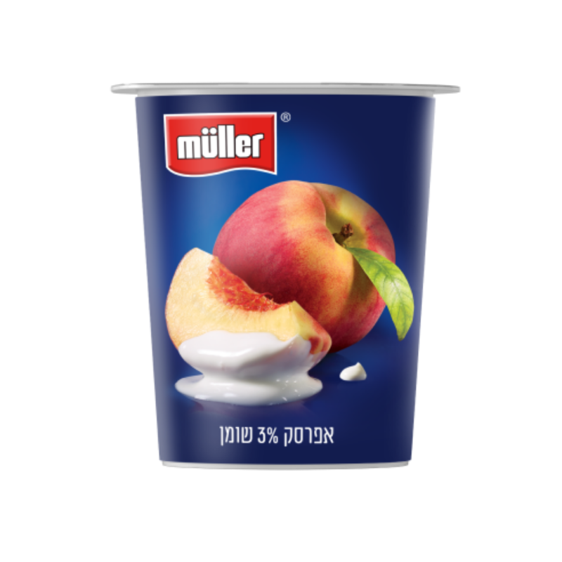 מולר | סימפלי יוגורט אפרסק 3% שומן