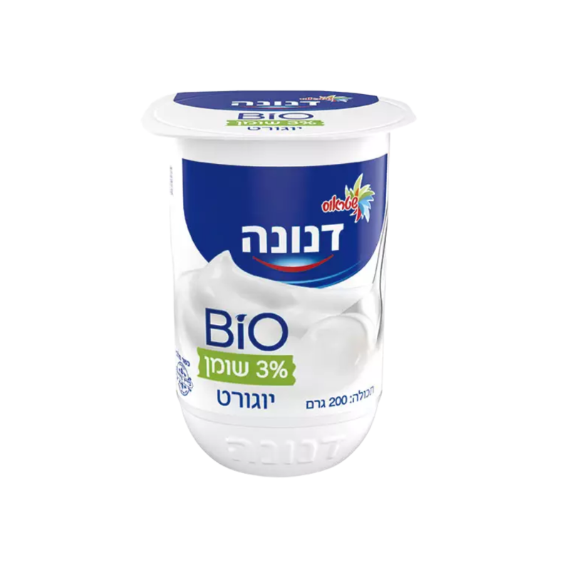 שטראוס יוגורט דנונה ביו 3% שומן