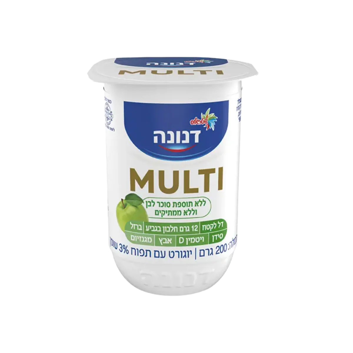Danone Multi Yogurt with Apple, 3% Fat, Reduced Lactose