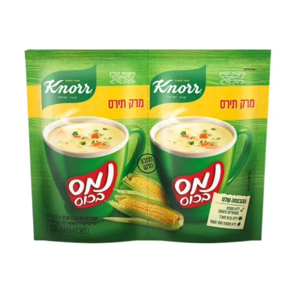 קנור נמס בכוס מרק תירס