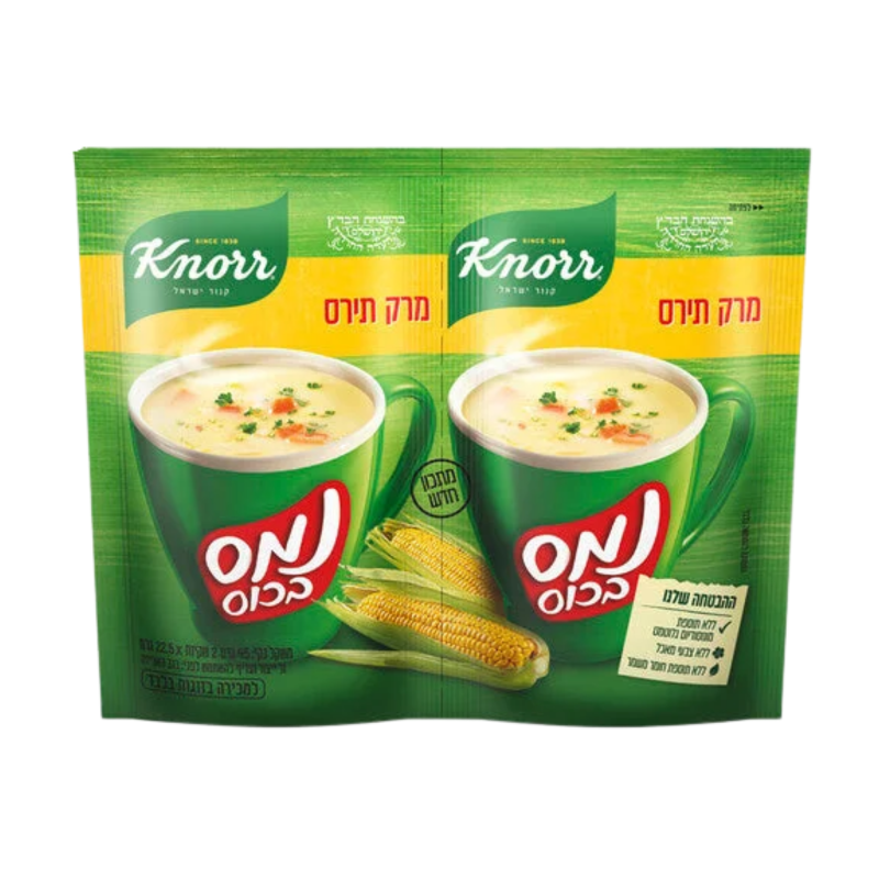 קנור נמס בכוס מרק תירס