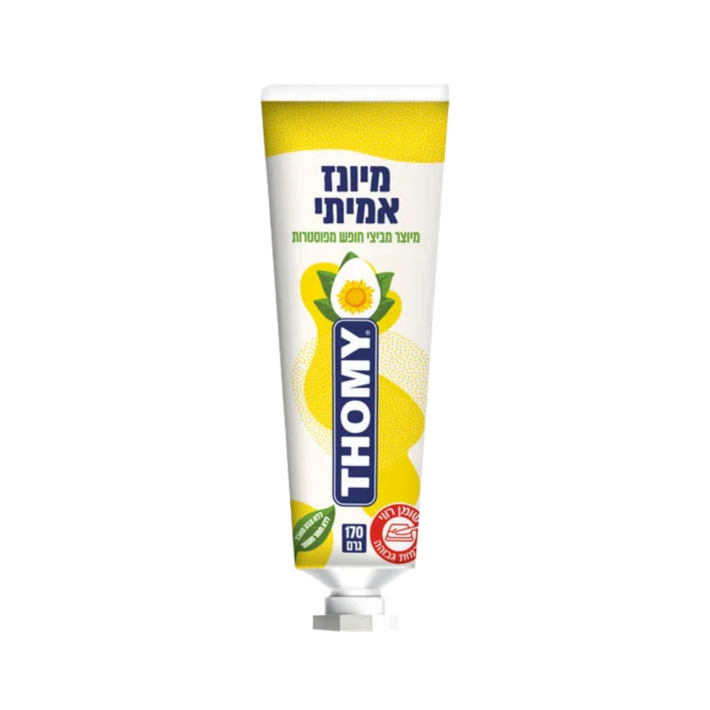 טומי | מיונז אמיתי מיוצר מביצי חופש מפוסטרות