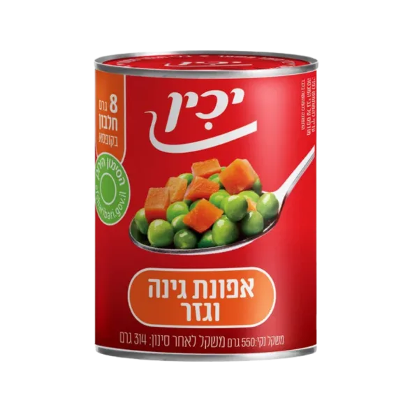 יכין | אפונת גינה וגזר