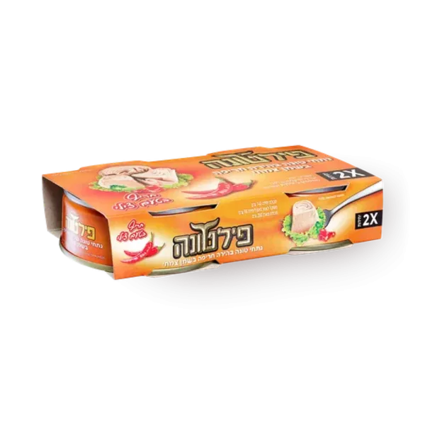 פילטונה | נתחי טונה בהירה חריפה בשמן צמחי