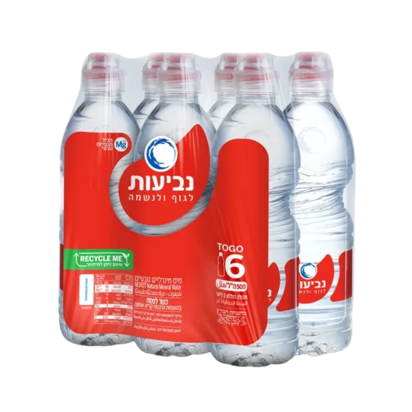 נביעות | שישיה מים מינרליים 500 מ"ל TOGO