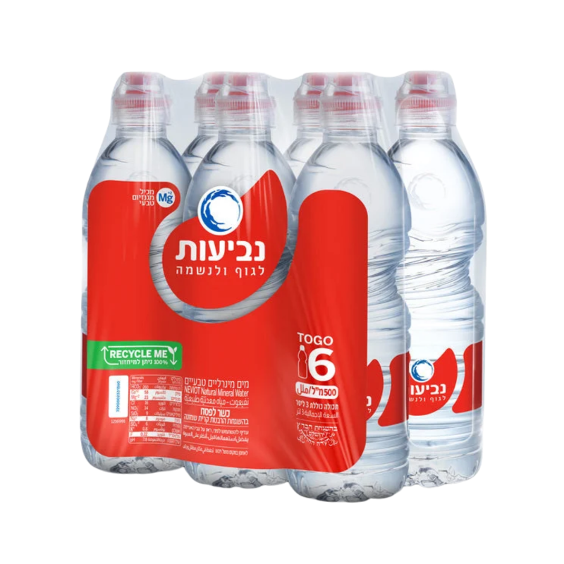 נביעות | שישיה מים מינרליים 500 מ"ל TOGO