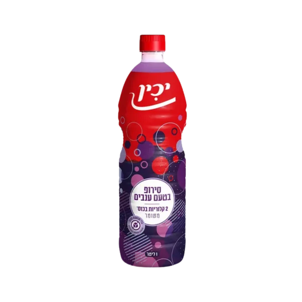 יכין | סירופ בטעם ענבים 1 ל'