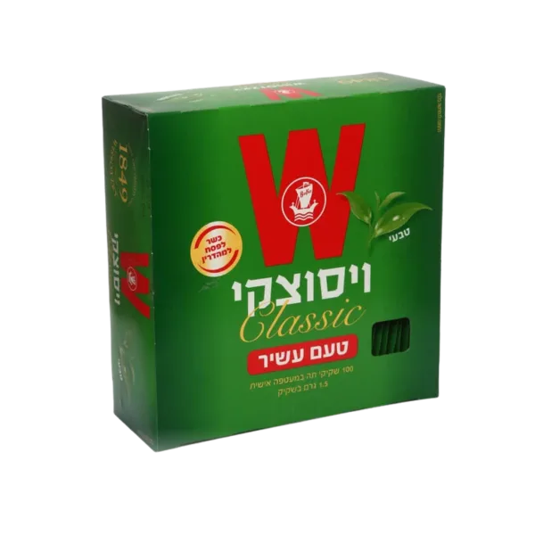 ויסוצקי | קלאסי טעם עשיר 100 שקיקים