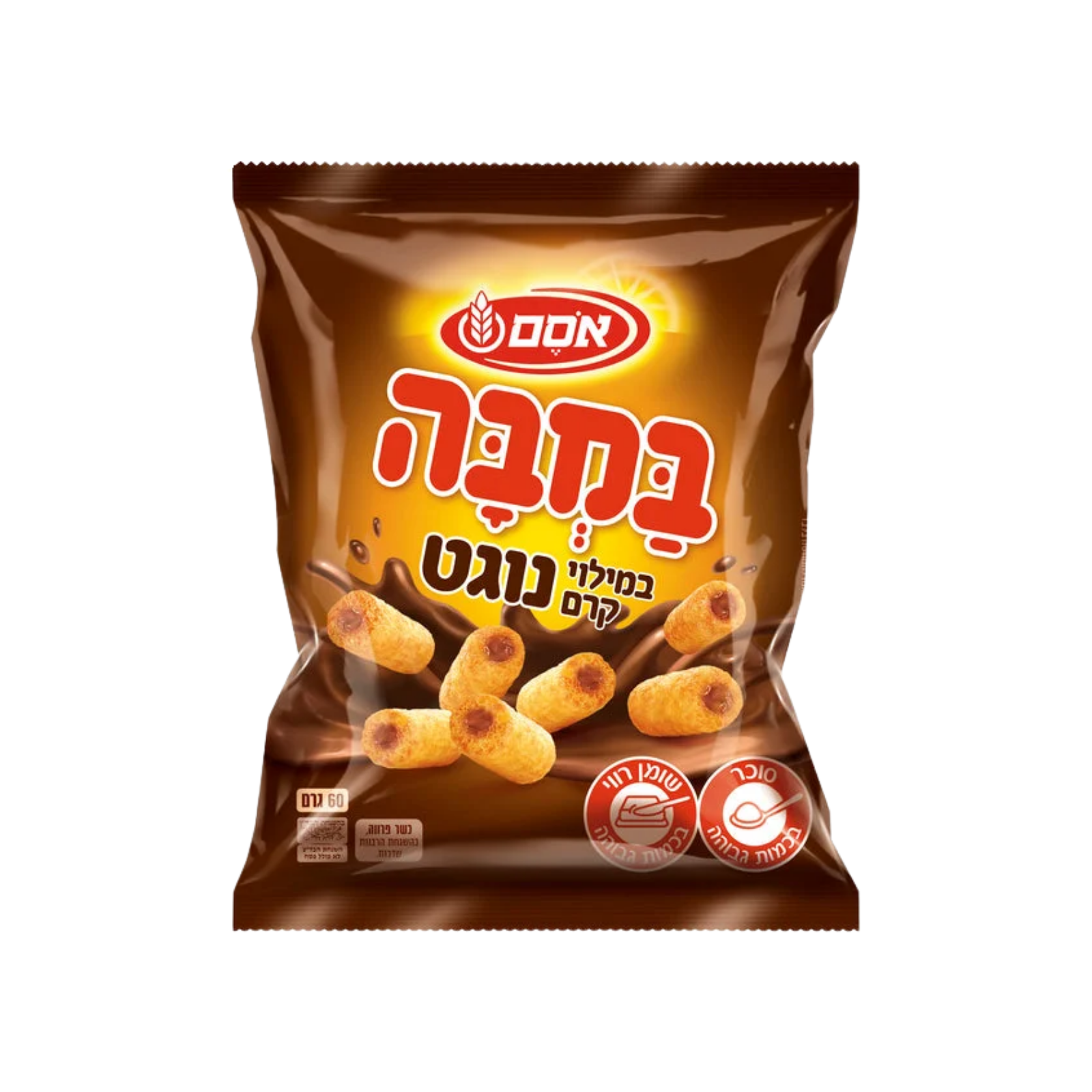אסם | חטיף במבה במילוי קרם נוגט
