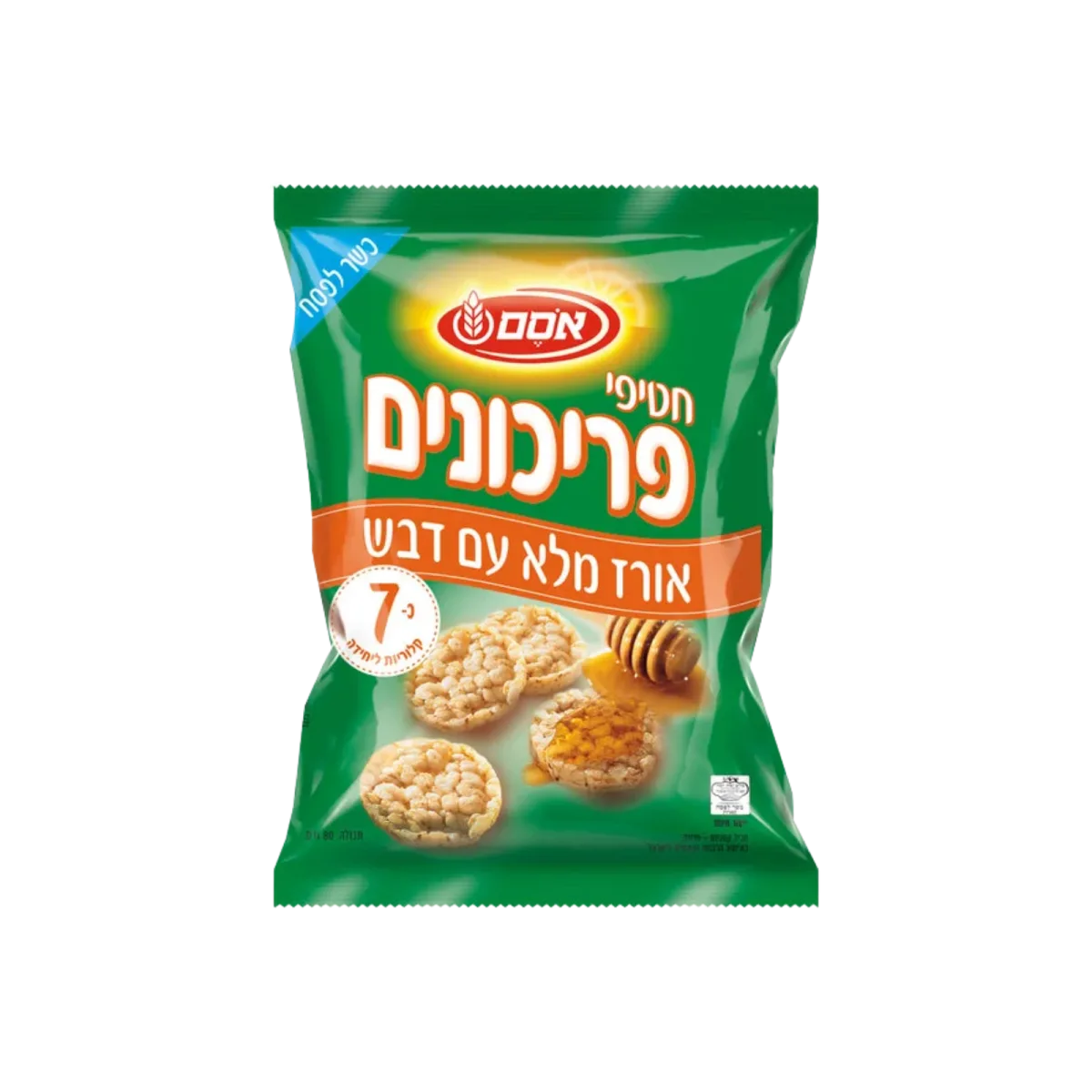 אסם | חטיפי פריכונים אורז ודבש