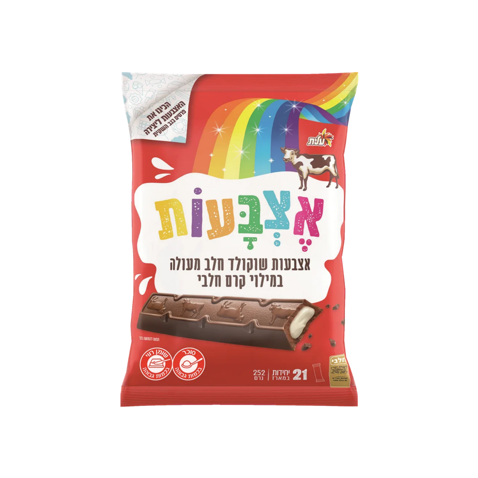 עלית | מארז אצבעות שוקולד במילוי קרם חלב