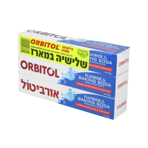 אורביטול | משחת שיניים סודה לשתייה 3 יחידות