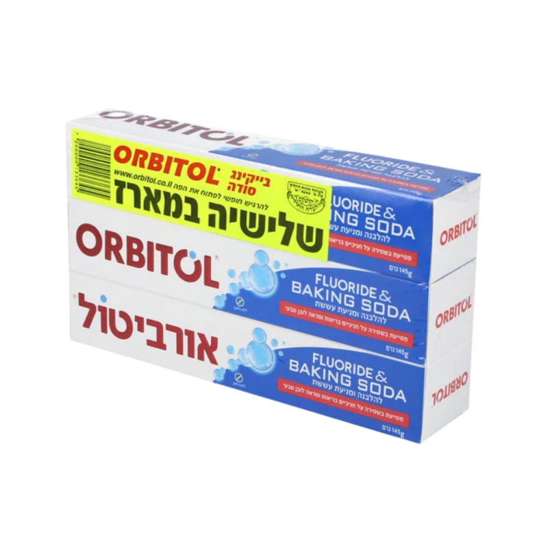 אורביטול | משחת שיניים סודה לשתייה 3 יחידות