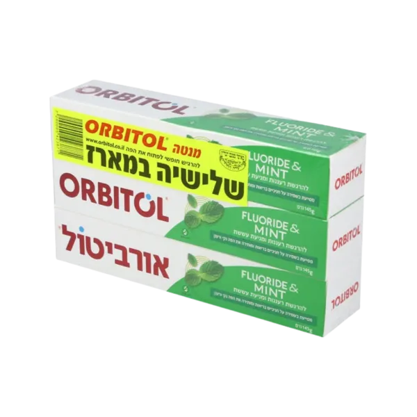 אורביטול | משחת שיניים מנטה 3 יחידות