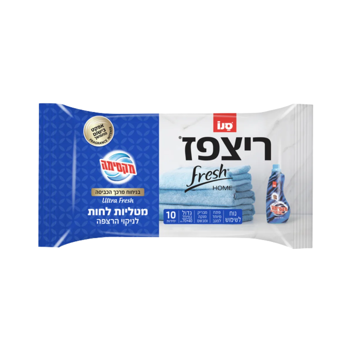 סנו | ריצפז מטליות לחות לניקוי הרצפה בניחוח אולטרה פרש