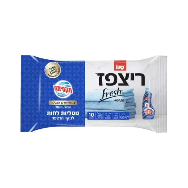 סנו | ריצפז מטליות לחות לניקוי הרצפה בניחוח אולטרה פרש