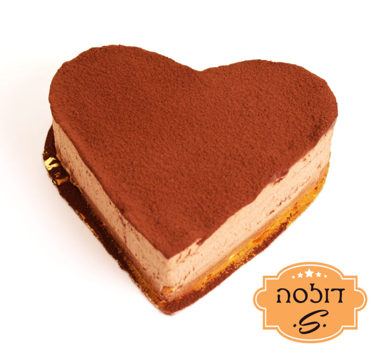 עוגת גנש אלפלורס שוקולד לב