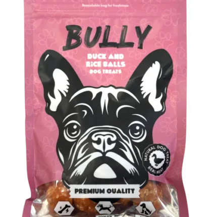 בולי חטיף לכלב כדורי ברווז ואורז | 60 גרם