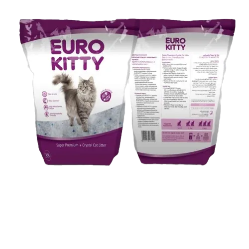 חול לחתולים יורו קיטי – קריסטל 3.8 ליטר