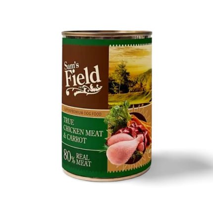 סמס פילד שימורים לכלב עוף וגזר | 400 גרם