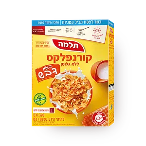תלמה | קורנפלקס בטעם דבש ללא גלוטן כשלפ 300 ג'