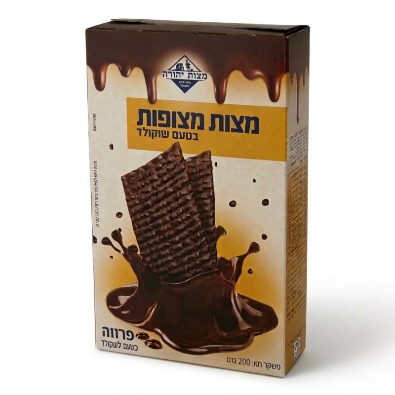 מצות יהודה | מצות מצופות בטעם שוקולד