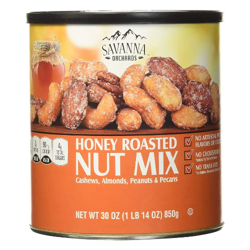 תערובת אגוזים ושקדים מצופים בדבש | 850 גרם