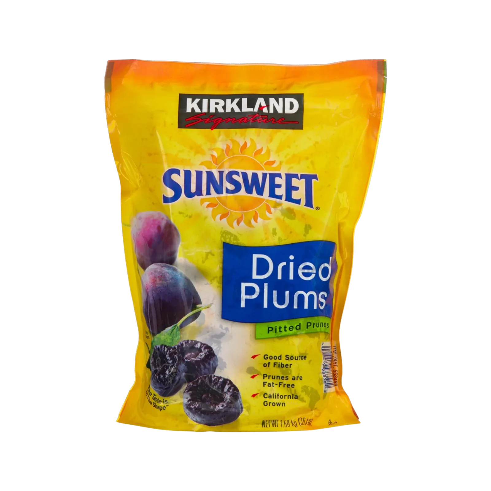 KIRKLAND | תערובת שזיפים מיובשים מגולענים