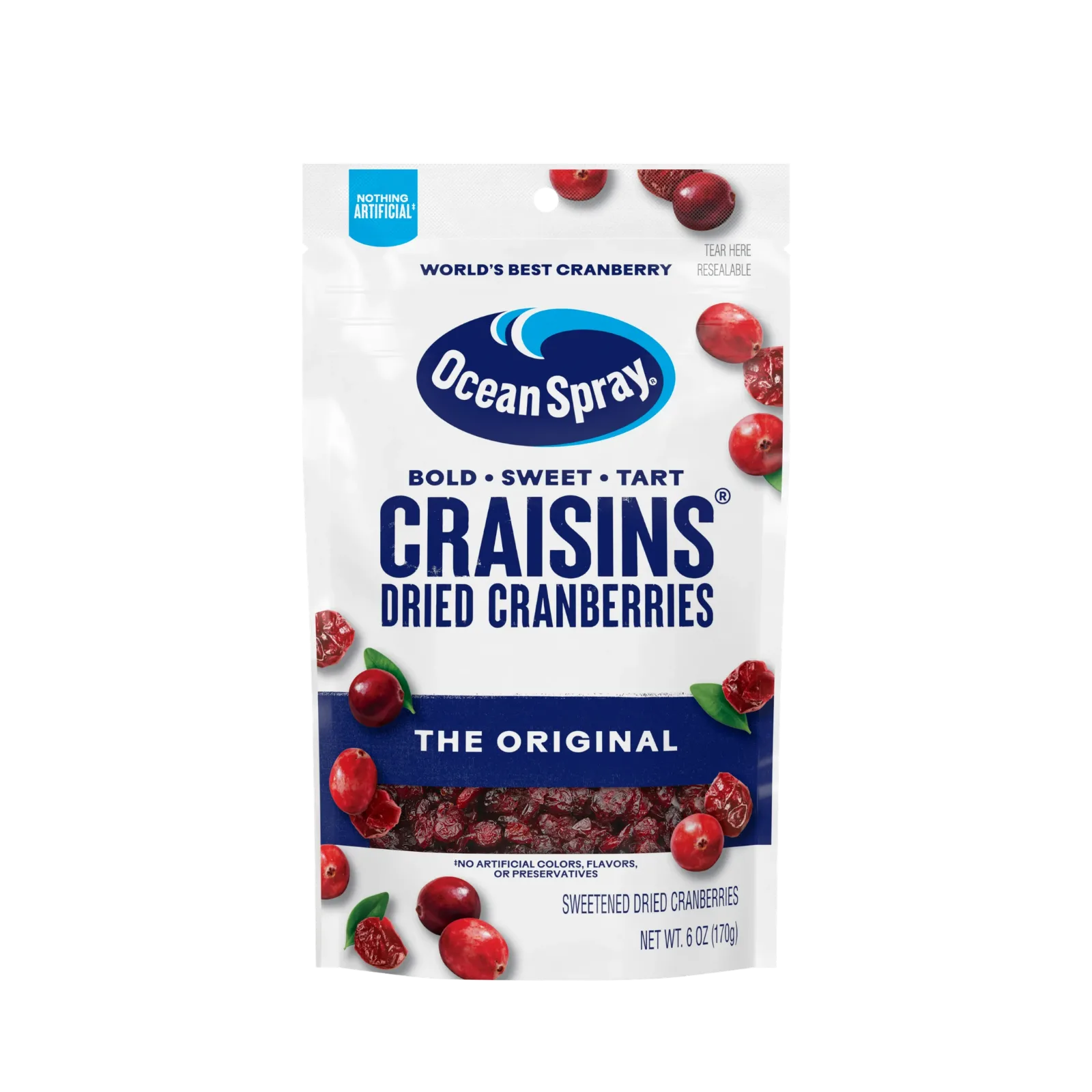 Ocean Spray | חמוציות ממותקות ומיובשות