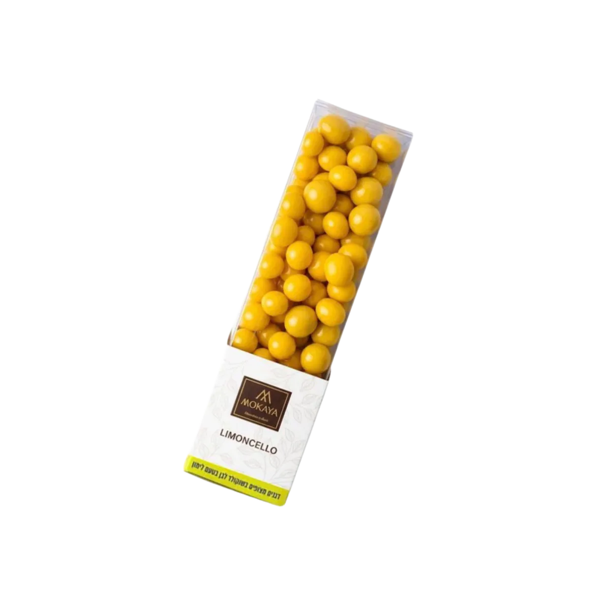 MOKAYA | דרז׳ה דגנים מצופה בשוקולד לבן בטעם לימון