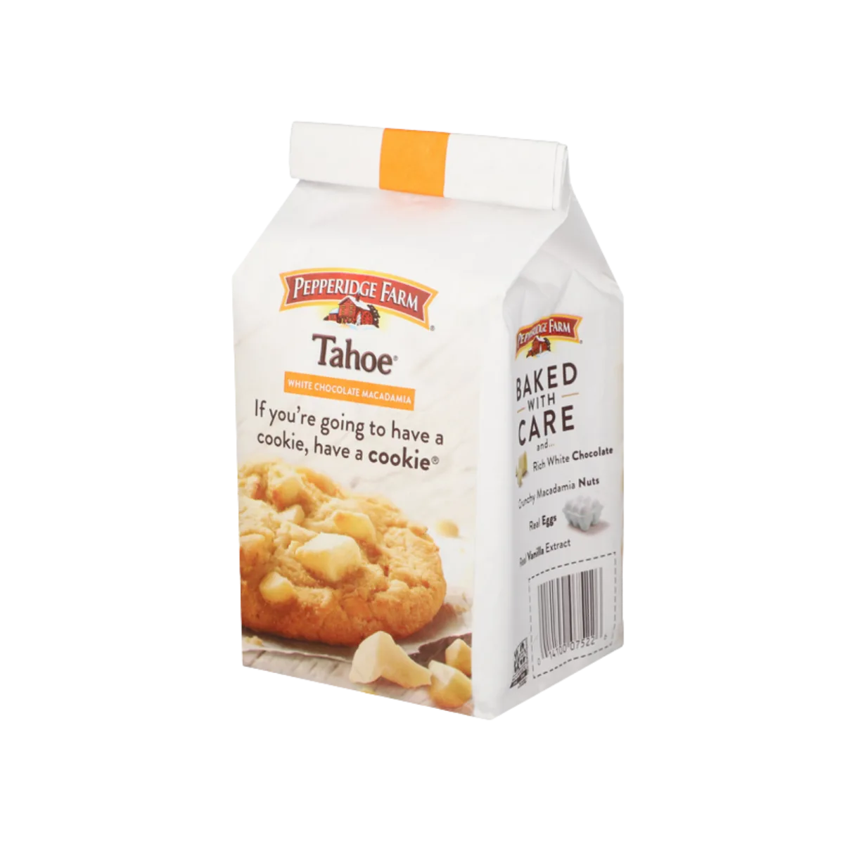PEPPERIDGE FARM | טאהו- עוגיות פריכות עם ששבי שוקולד לבן ואגוזי מקדמיה