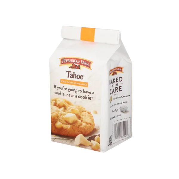 PEPPERIDGE FARM | טאהו- עוגיות פריכות עם ששבי שוקולד לבן ואגוזי מקדמיה