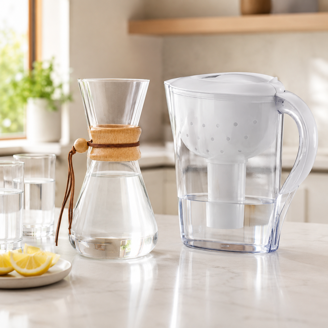 KIRKLAND Weekend Water Bundle | Pitcher + 12 Filters + 800ml Glass Carafe – Image 2