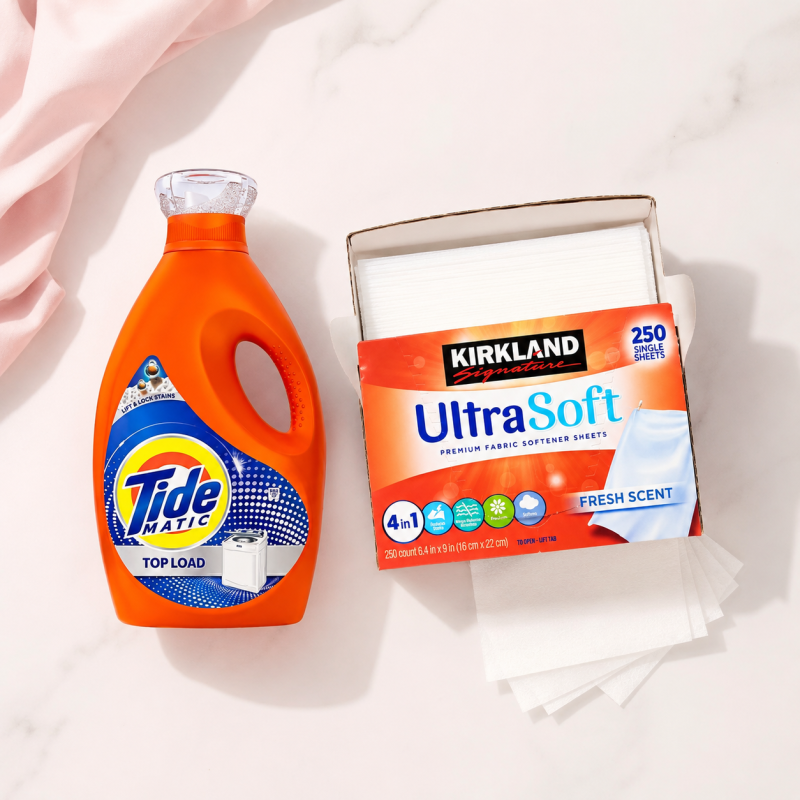 The Perfect Laundry Kit | Tide + Kirkland Fabric Softener Sheets — Exclusive to Club Members