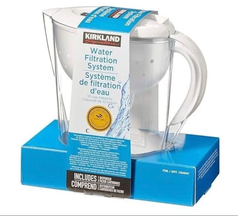 KIRKLAND | קנקן סינון מים כולל 2 מסננים