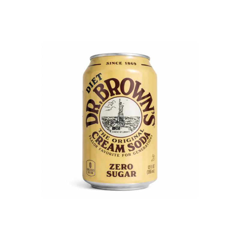 DR BROWNS | Zero Soda Cream Cans - 6-Pack