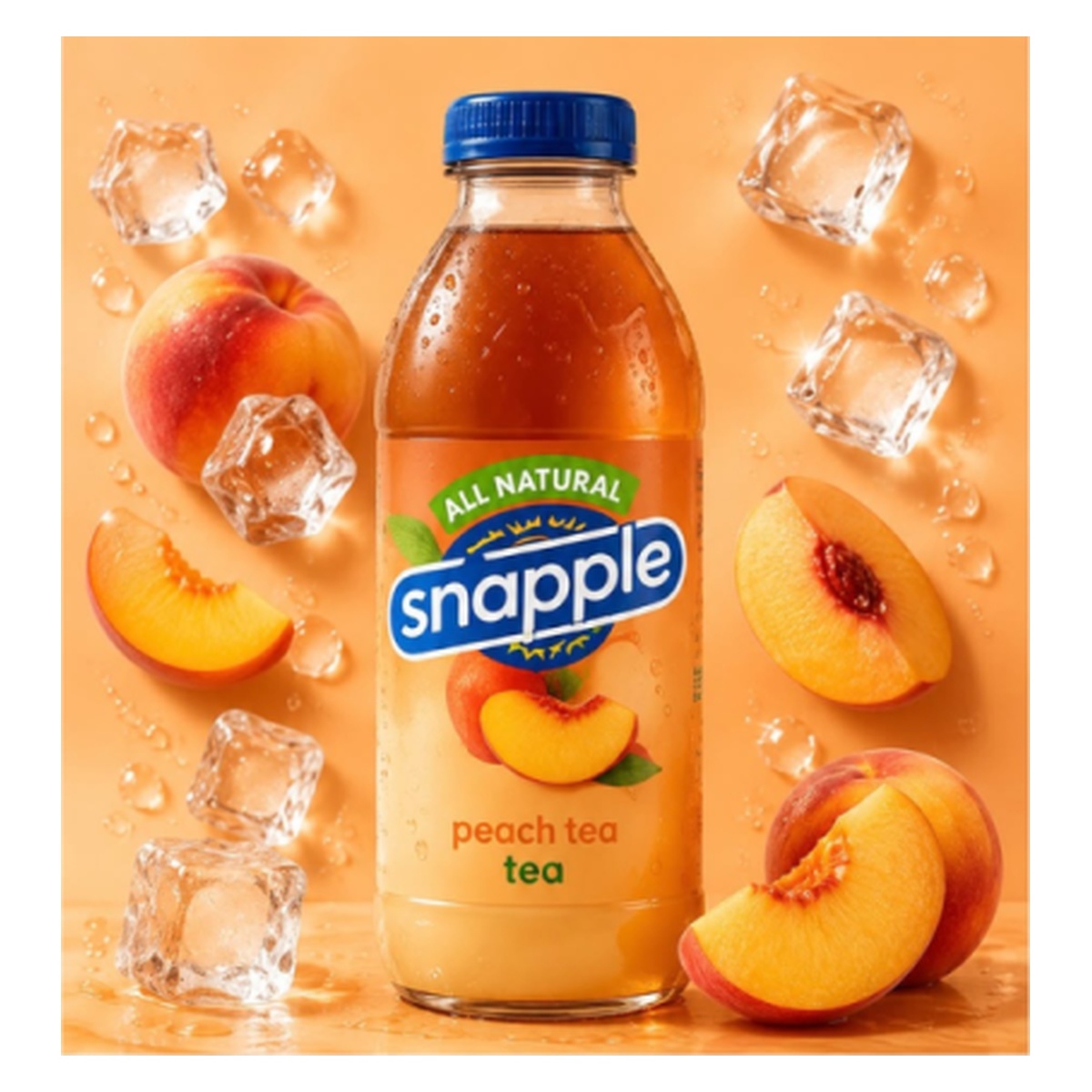 Snapple | תה בטעם אפרסק - 6 יחידות