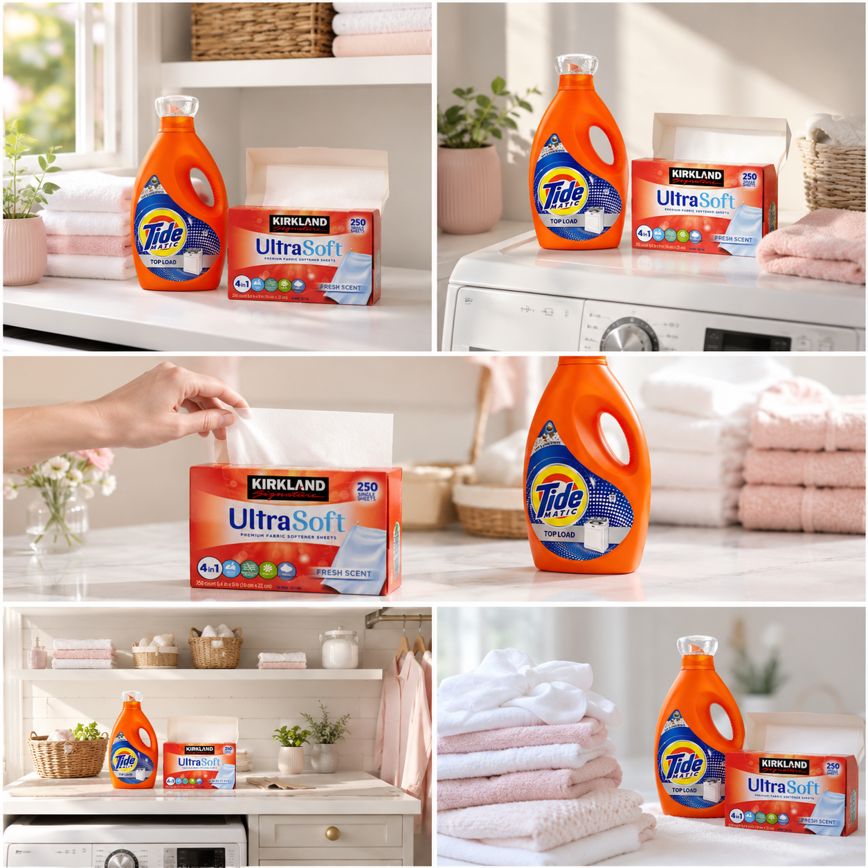 The Perfect Laundry Kit | Tide + Kirkland Fabric Softener Sheets—Exclusive to Club Members – Image 2