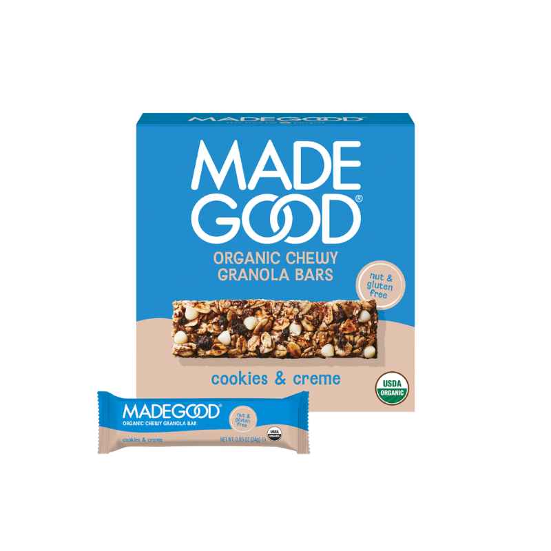 MADE GOOD | Organic Cookie Cream-Flavored Granola Bar – 6 bars