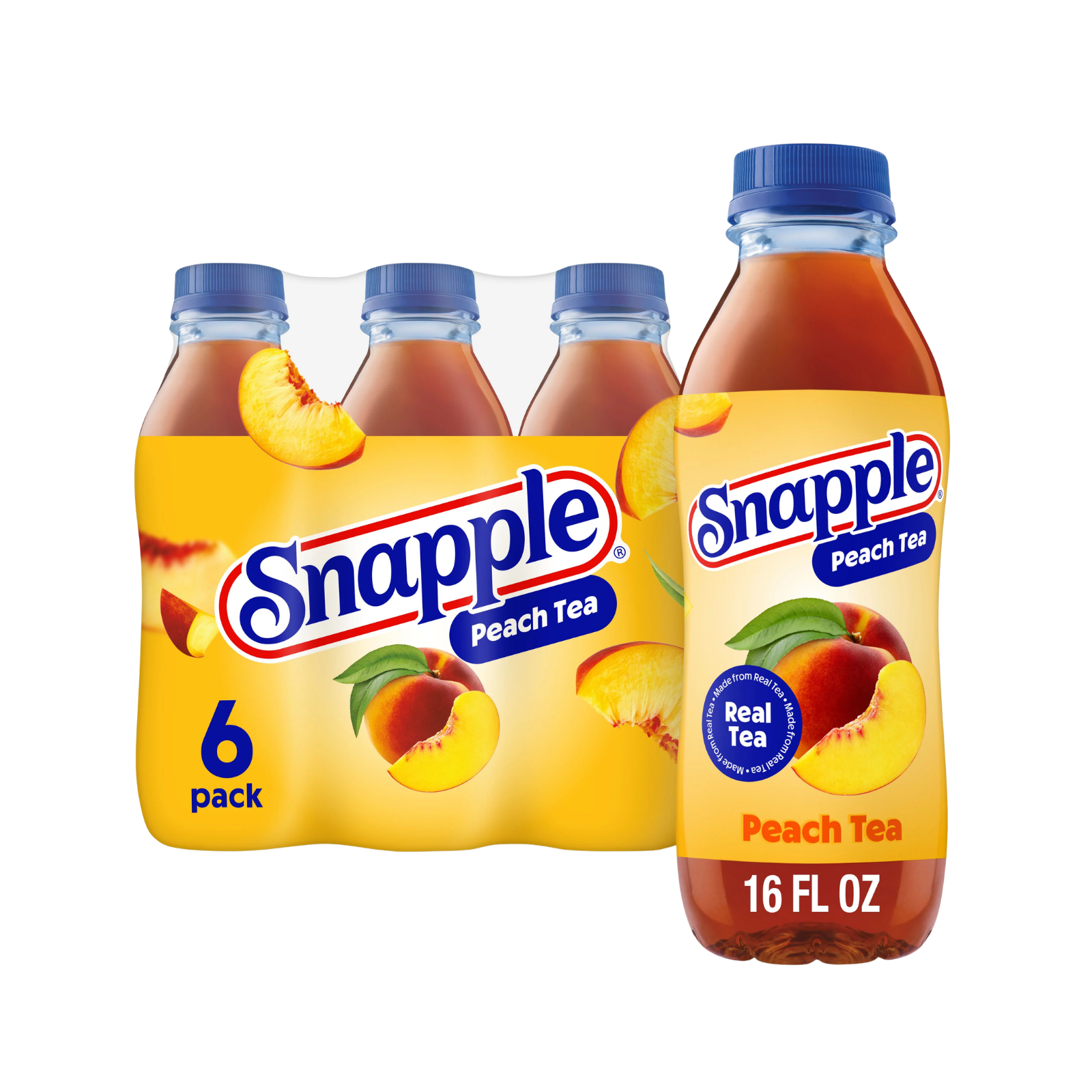 Snapple | תה בטעם אפרסק - 6 יחידות – תמונה 2
