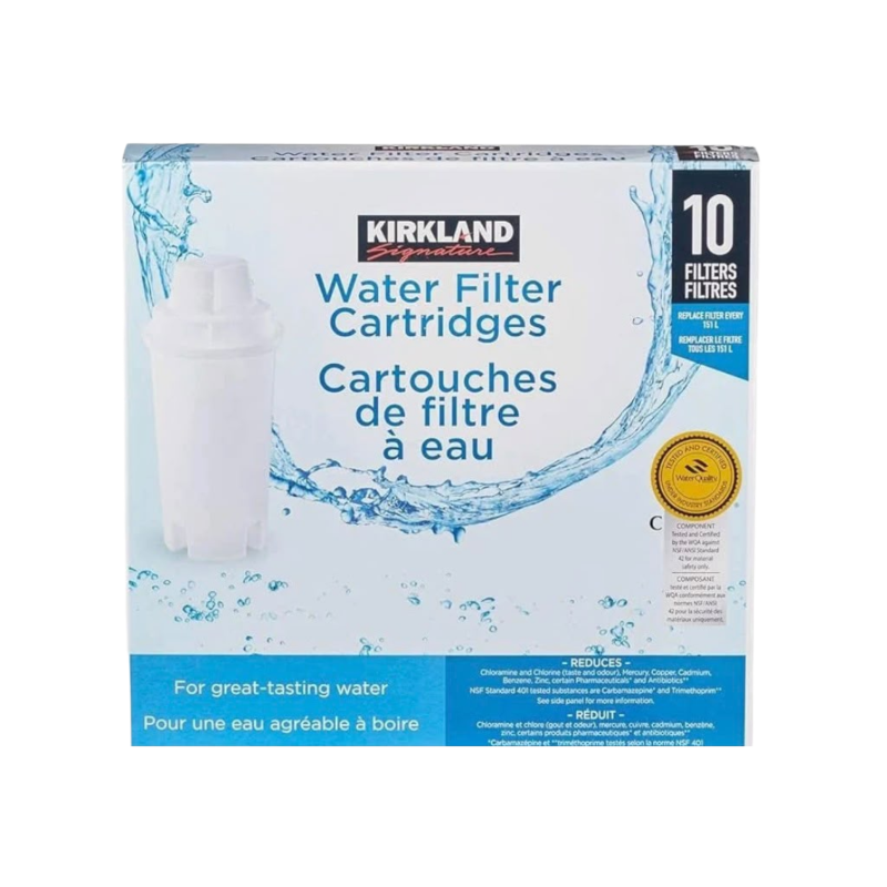KIRKLAND | מסנני מים לקנקן – 10 יחידות