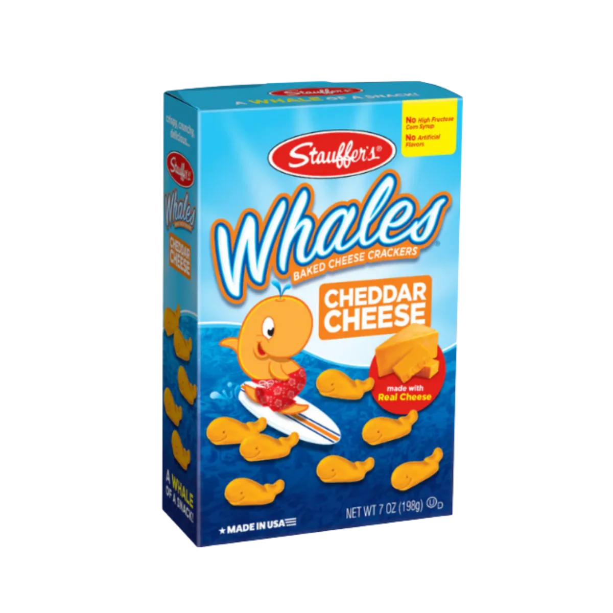 WHALES | חטיף קרקר עם גבינת צ’דר