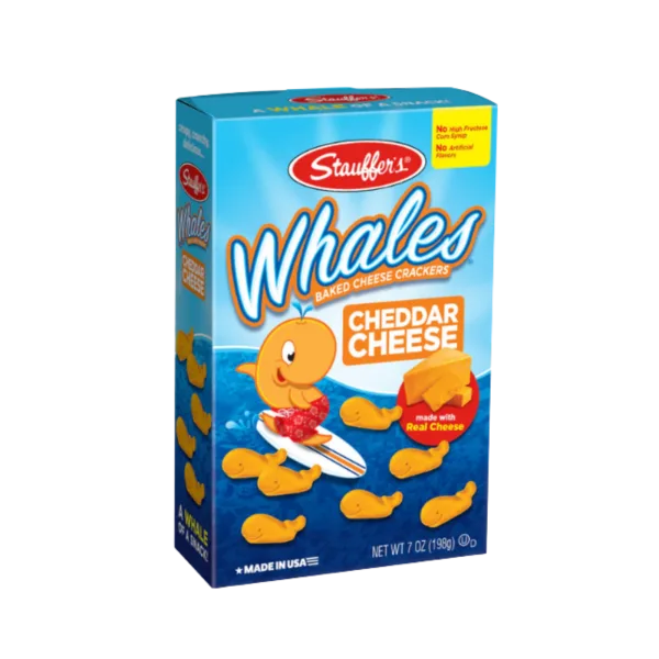WHALES | חטיף קרקר עם גבינת צ'דר
