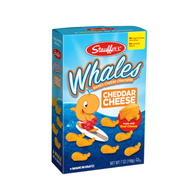 WHALES | חטיף קרקר עם גבינת צ'דר