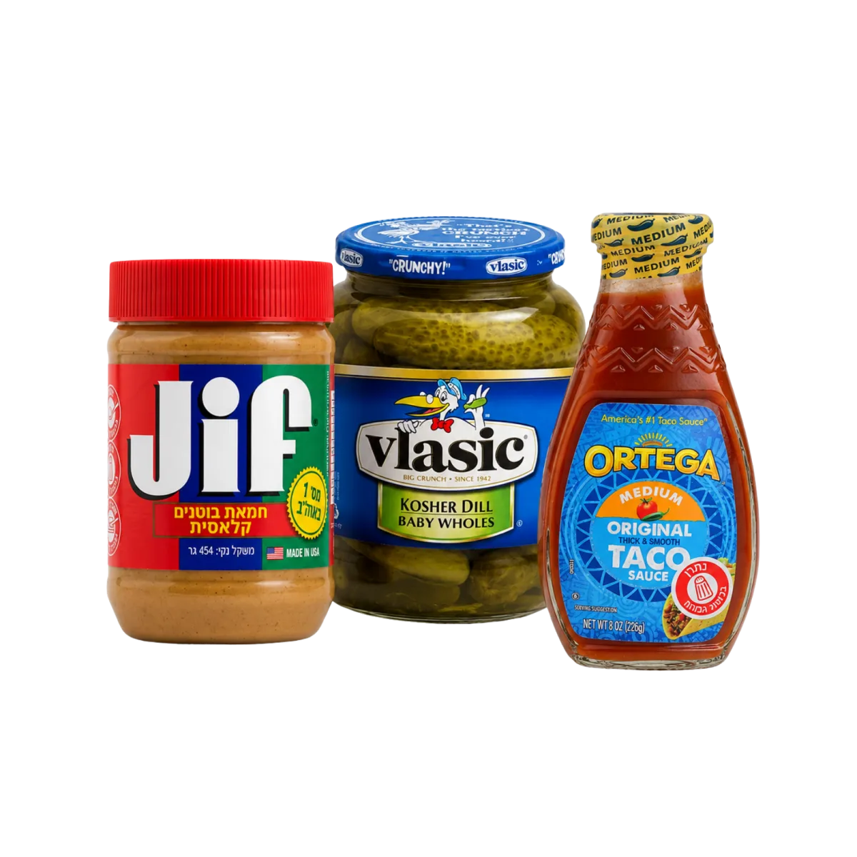 American Pantry Bundle | Jif, Vlasic & Ortega