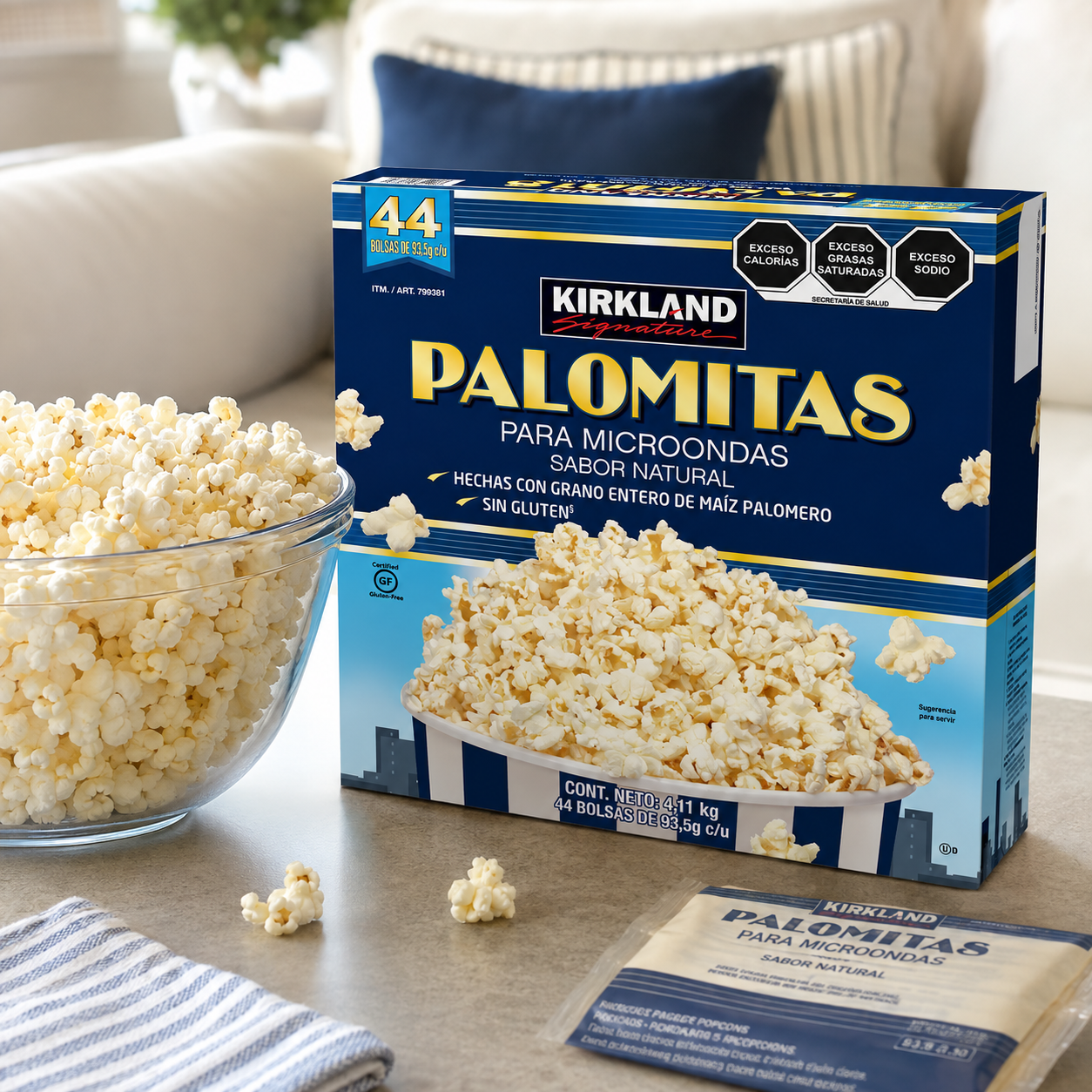 Kirkland Signature Microwave Popcorn | 44 Bags | Club 🍿 – תמונה 3
