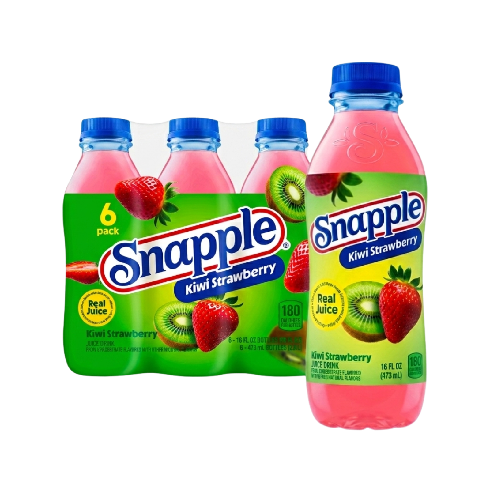 Snapple | תה בטעם קיווי תות שדה- 6 יחידות – תמונה 2