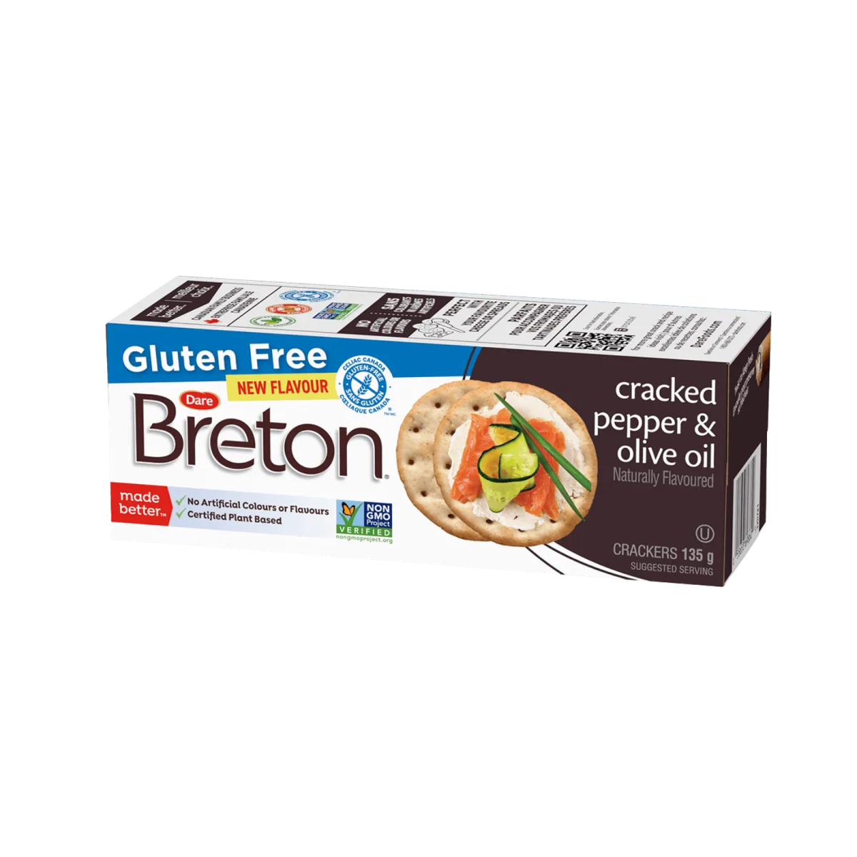 Breton | קרקר עם שמן זית ופלפל שחור ללא גלוטן