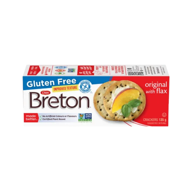 Breton | קרקר עם זרעי פשתן ללא גלוטן